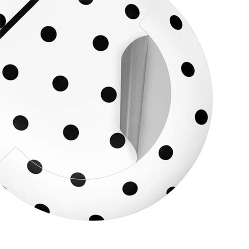 White and Black Polka Dots Google Pixel Buds Skin